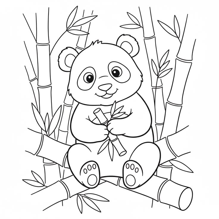 Panda in Bamboo